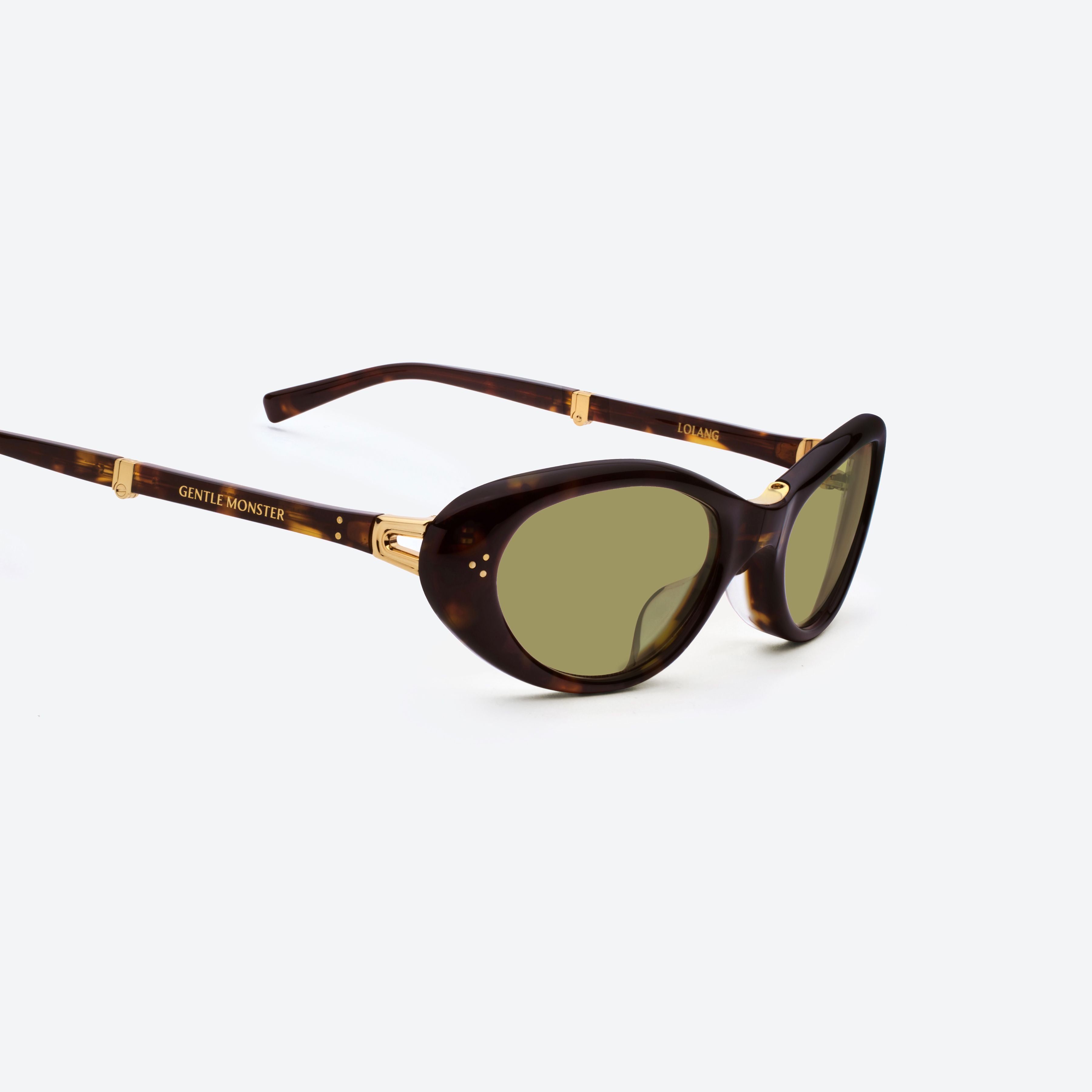 Gentle Monster Lolang T1 Tortoise / Green