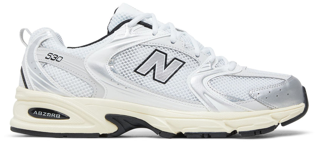 New Balance 530 White Metallic Silver