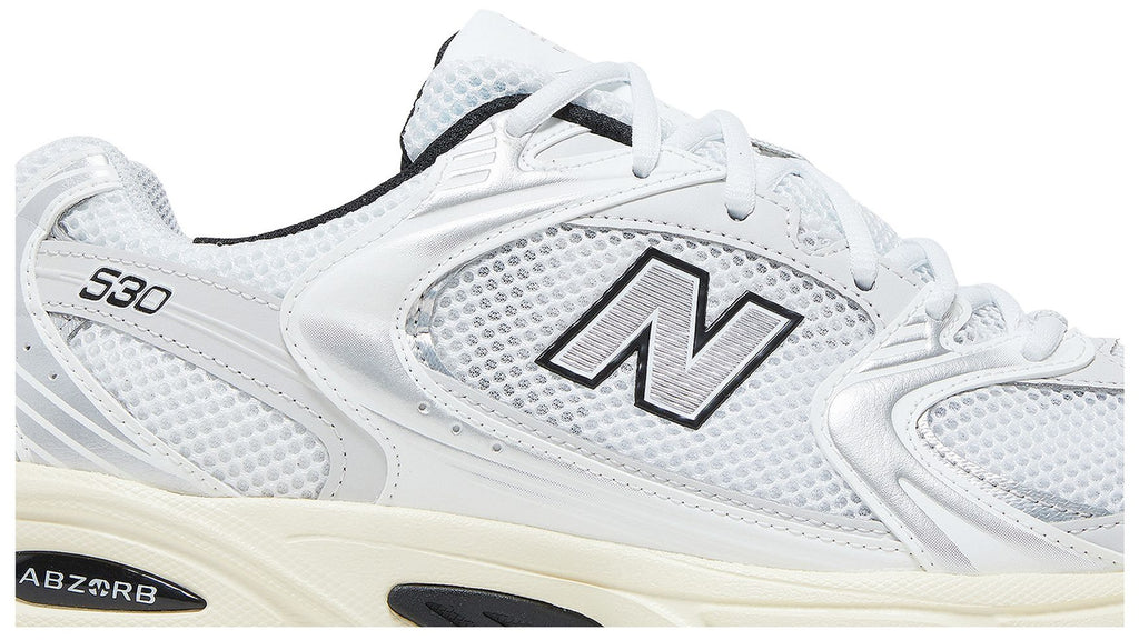 New Balance 530 White Metallic Silver