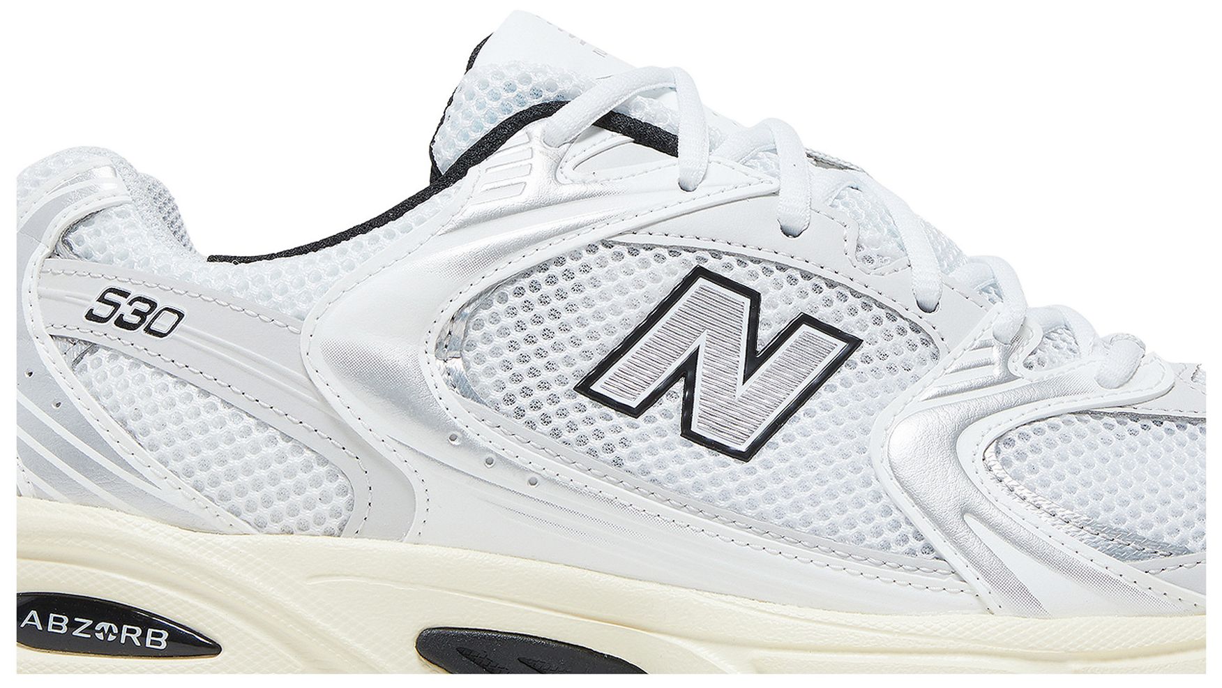 New Balance 530 White Metallic Silver