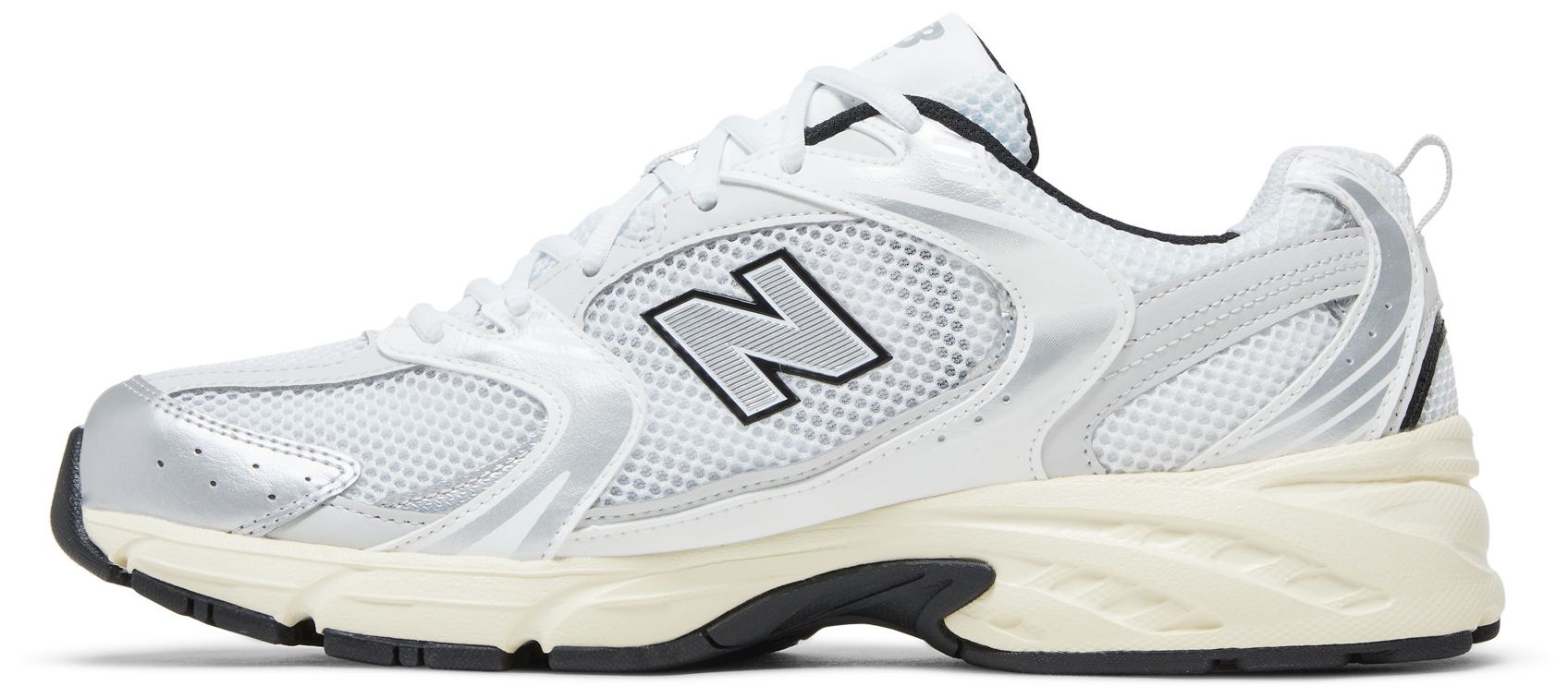 New Balance 530 White Metallic Silver