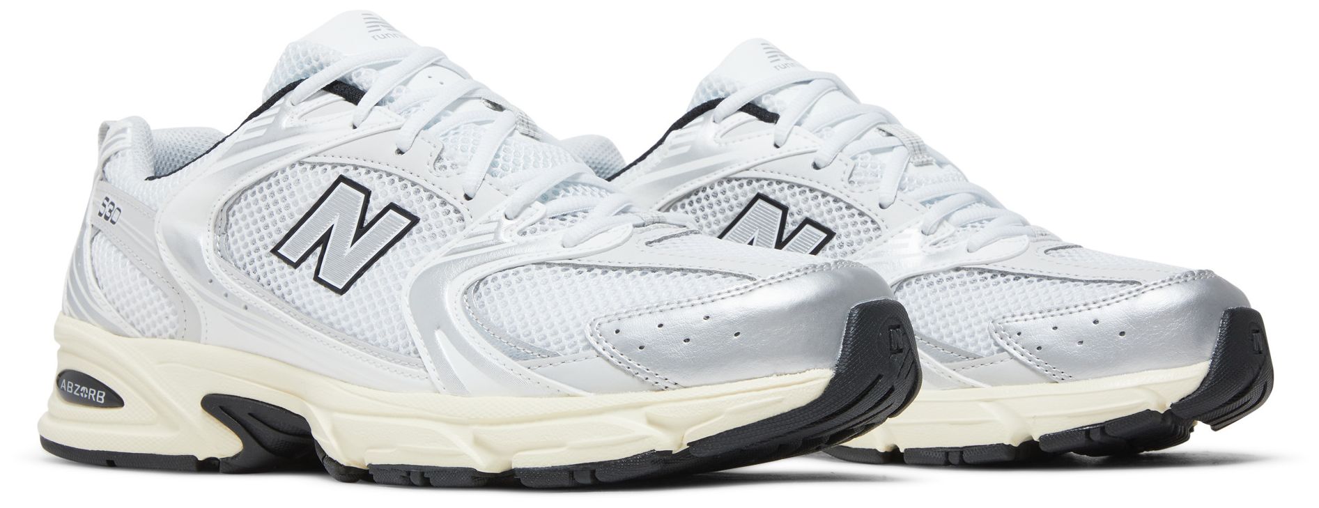 New Balance 530 White Metallic Silver