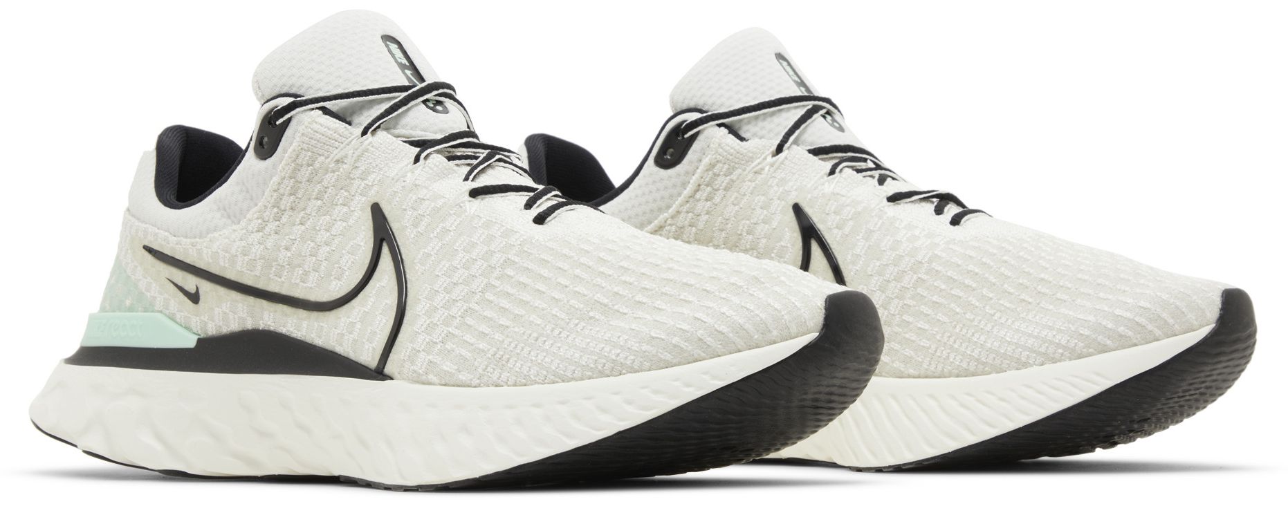 Nike React Infinity Run Flyknit 3 Phantom Black Mint