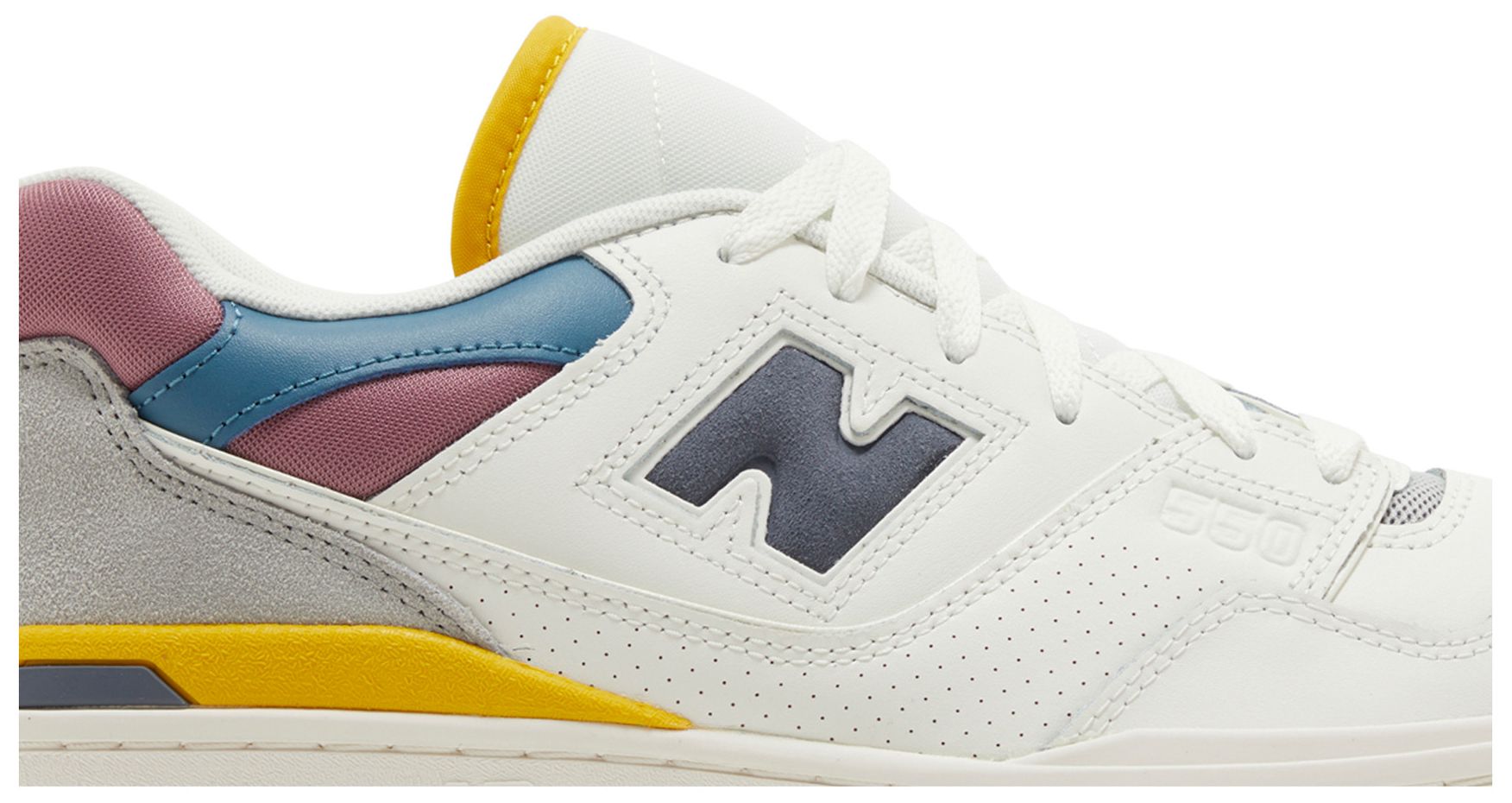 New Balance 550 Sea Salt Rosewood Lemon