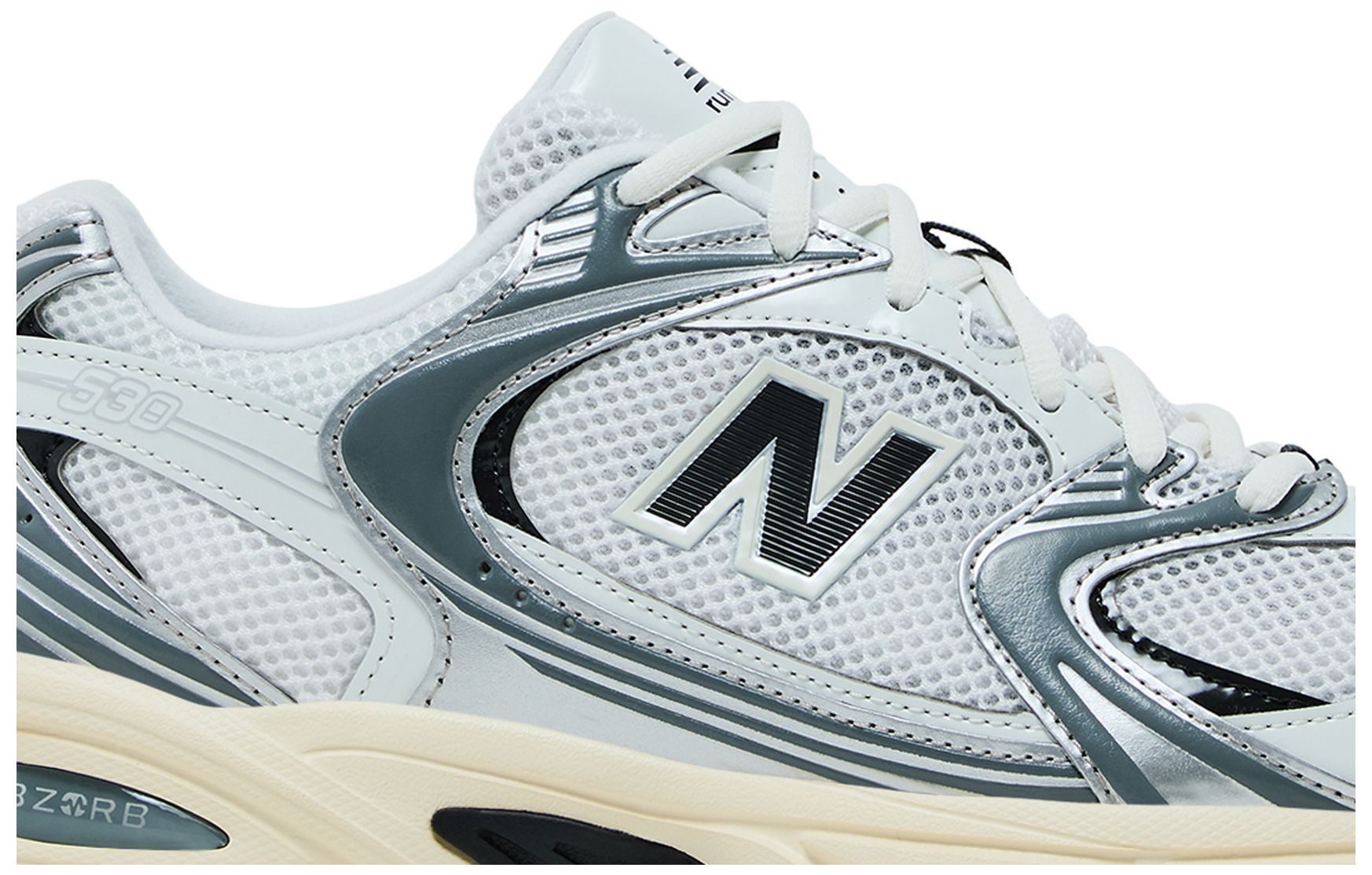 New Balance 530 Silver Metallic Black Cement