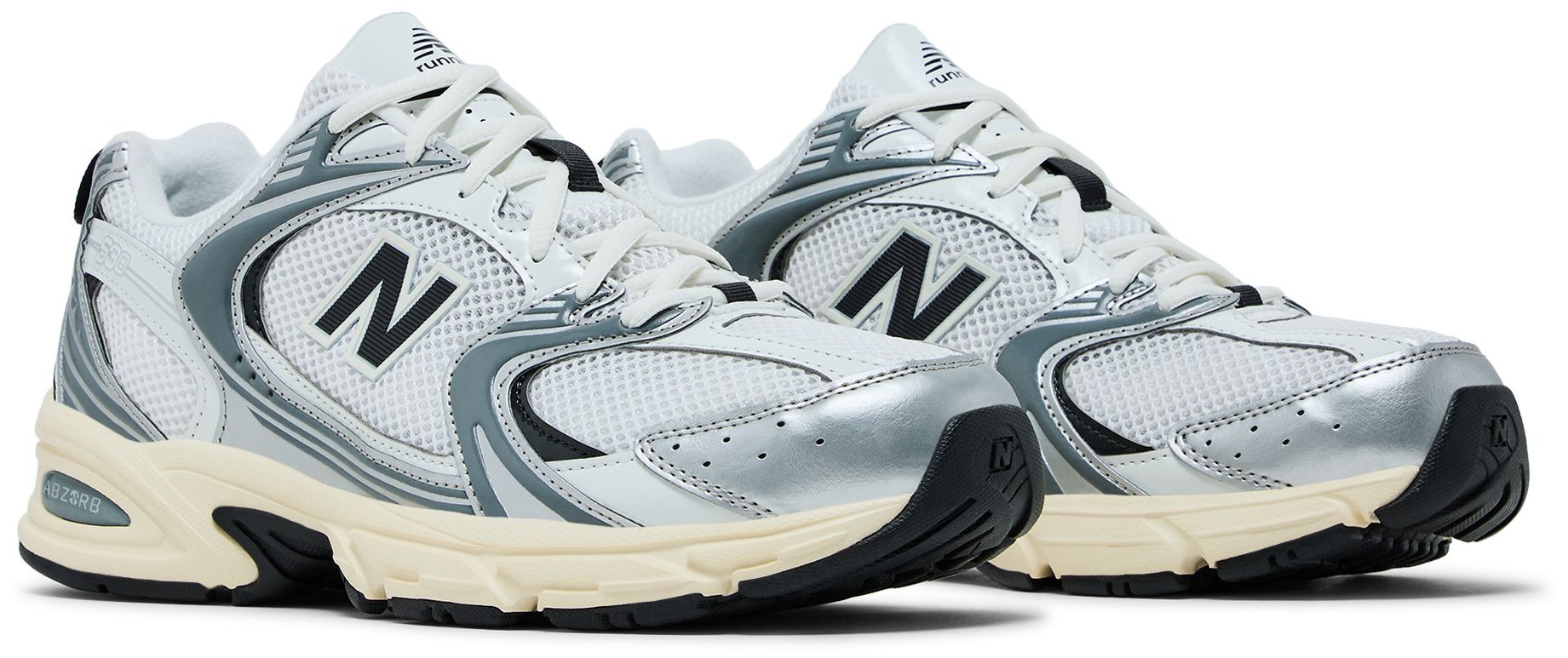 New Balance 530 Silver Metallic Black Cement