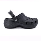 Crocs Classic Platform Glitter Clogw Slipper Siyah (W)