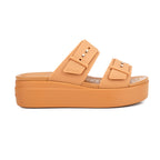 Crocs Brooklyn Buckle Lowwdg Slipper Açık Kahverengi (W)