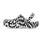 Crocs Classic Warped Checker Slipper Siyah Beyaz (Kids)