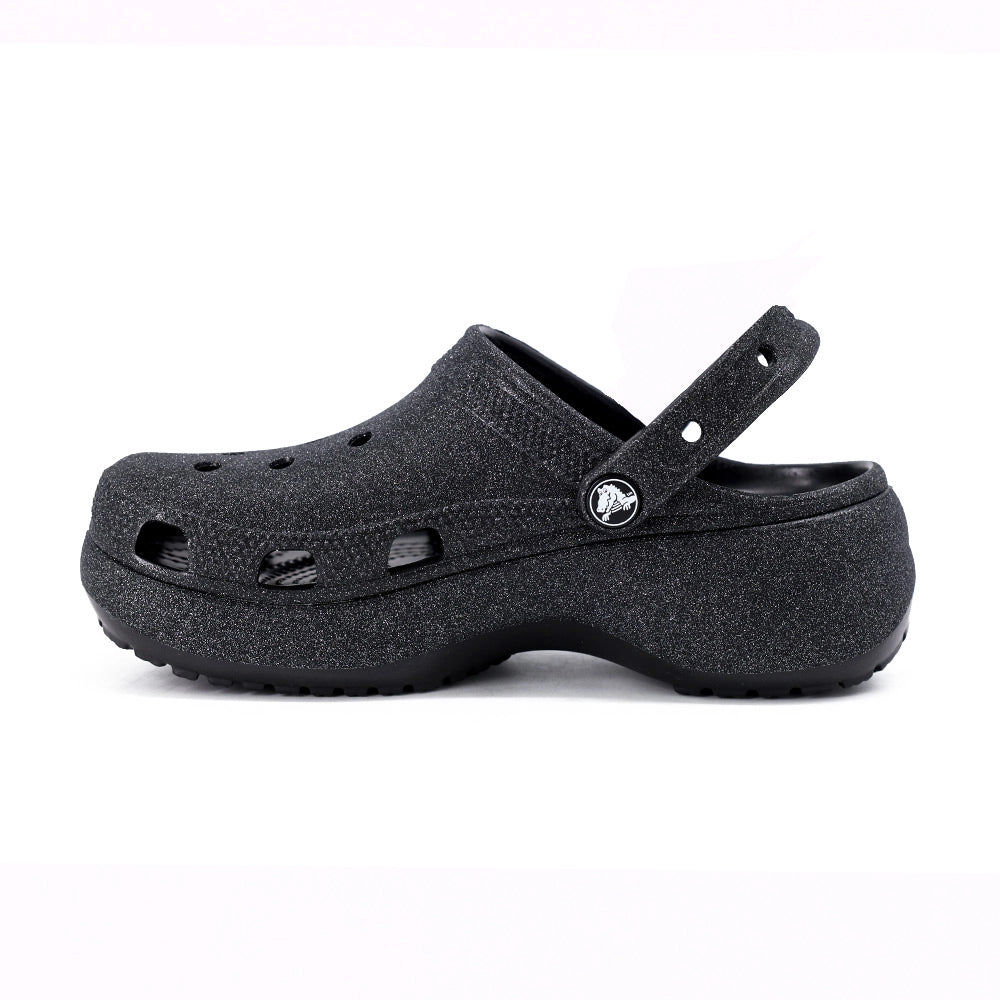 Crocs Classic Platform Glitter Clogw Slipper Siyah (W)