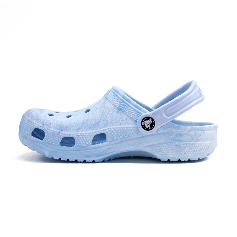 Crocs Cls Watercolor Marbled Clog Slipper Beyaz-Mavi (W)