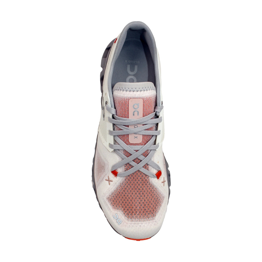 On Cloud X 3 6098252 Sneaker Beyaz Turuncu (W)