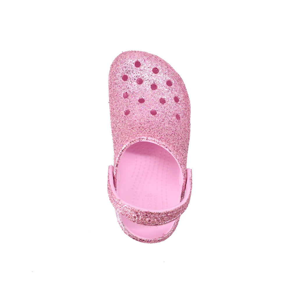 Crocs Classic Chunky Glitter Clog T Slipper Pembe (Kids)