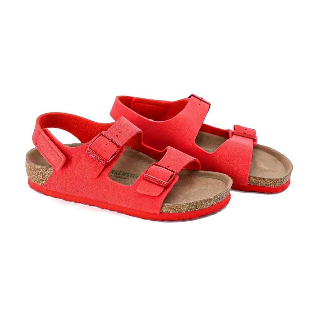 Birkenstock Milano HL K BFBC Earthy V. 1023404 Sandal Kırmızı (Kids)