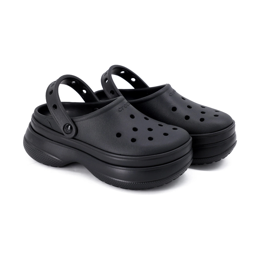 Crocs Classic Stacked Clog Slipper Siyah (W)