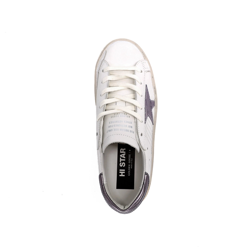 Golden Goose Hi Star Classic With List Sneaker Beyaz (W)