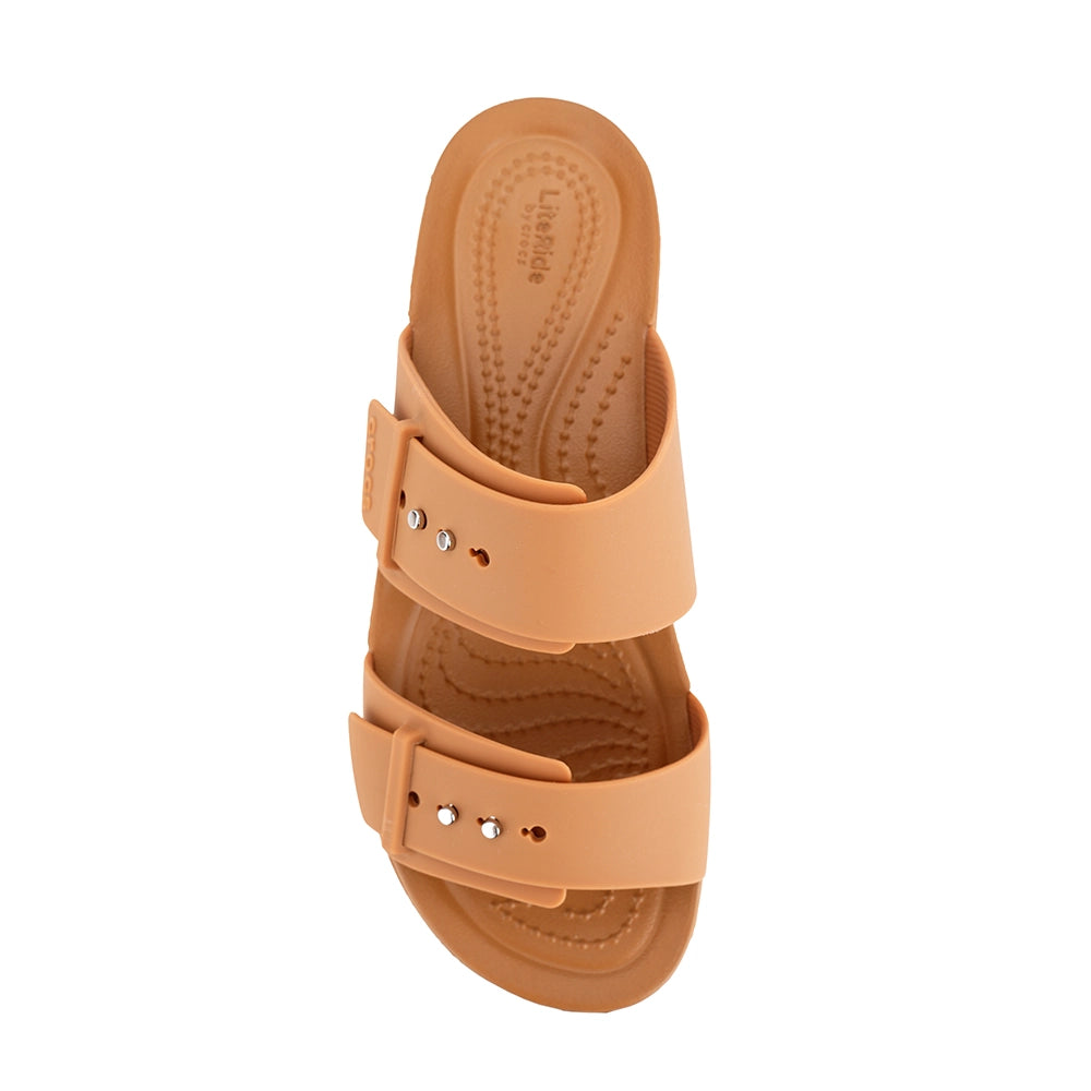 Crocs Brooklyn Buckle Lowwdg Slipper Açık Kahverengi (W)