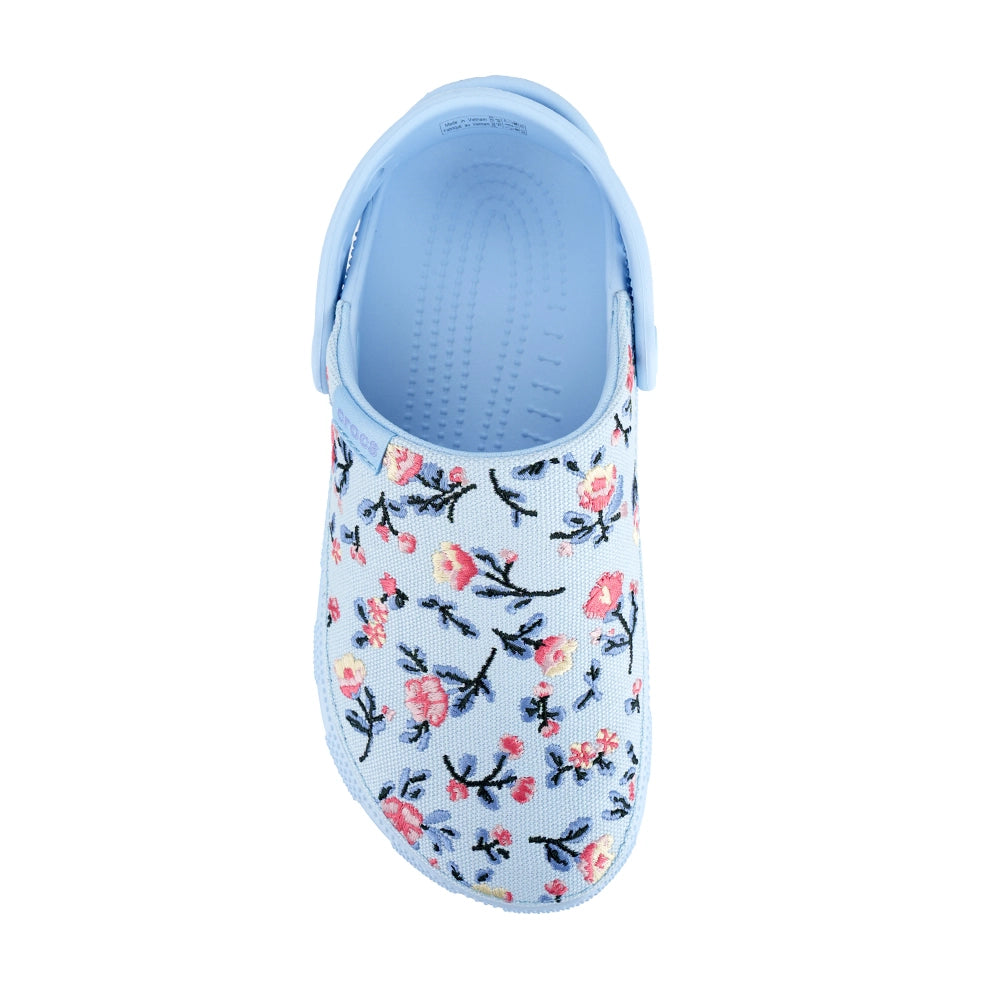 Crocs Classic Crafted Floral Clog Slipper Mavi (W)