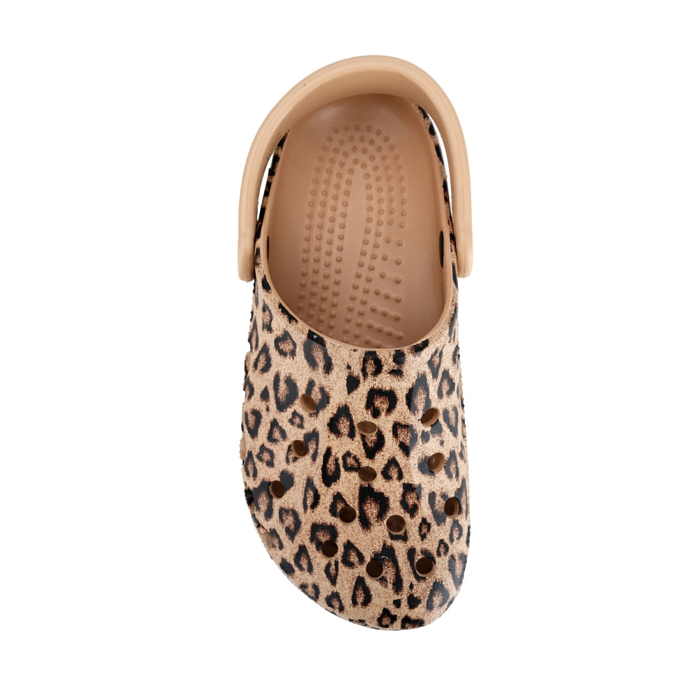 Crocs Baya Seasonal Printed Clog Slipper Açık Kahverengi