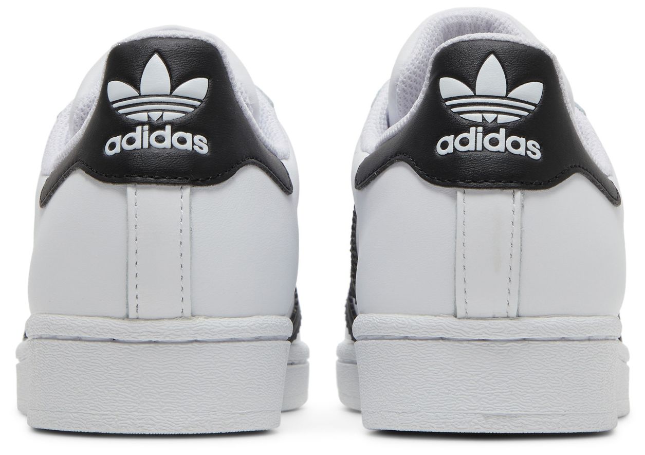 adidas Superstar J White Black
