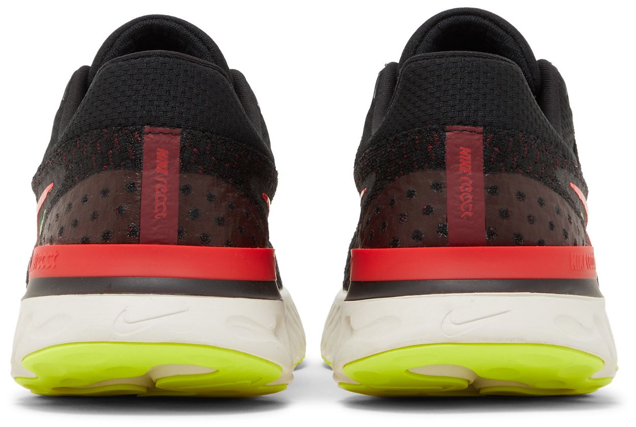 Nike React Infinity Run Flyknit 3 Black Siren Red