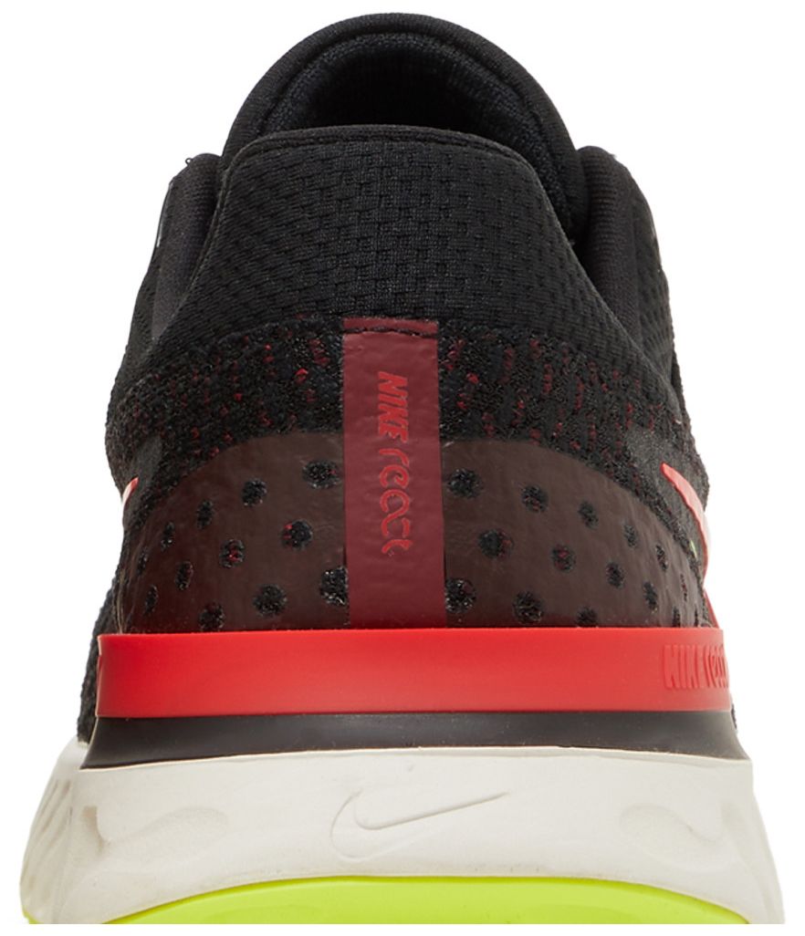 Nike React Infinity Run Flyknit 3 Black Siren Red