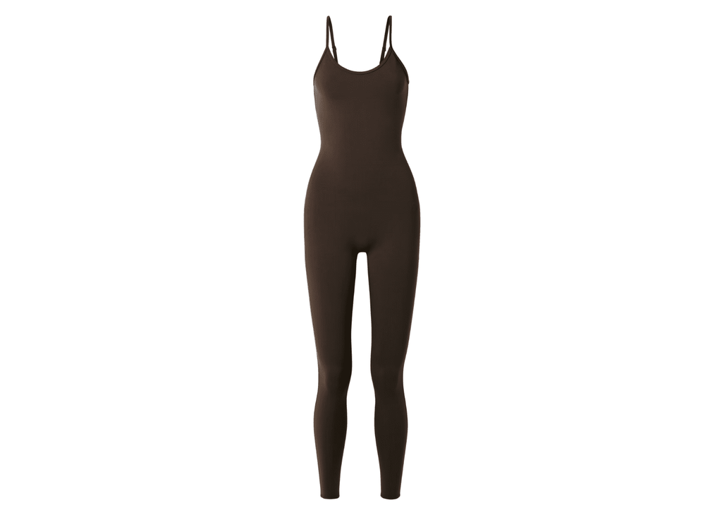 Alo Yoga Airbrush One And Done Onesie Espresso