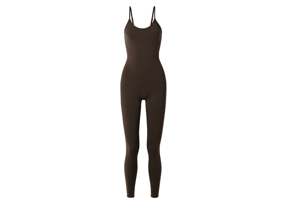 Alo Yoga Airbrush One And Done Onesie Espresso