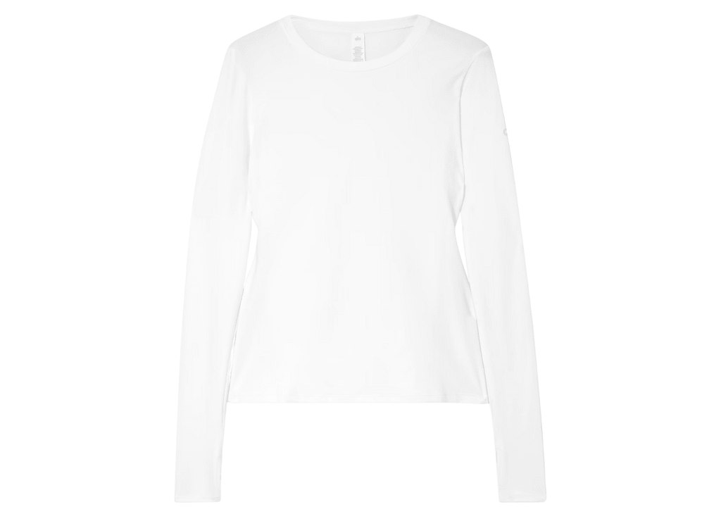 Alo Yoga Alosoft Finesse Long Sleeve White