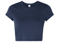 Alo Yoga Finesse Cropped Alosoft Jersey Top Navy