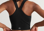 Alo Yoga Real Airbrush Sports Bra Black