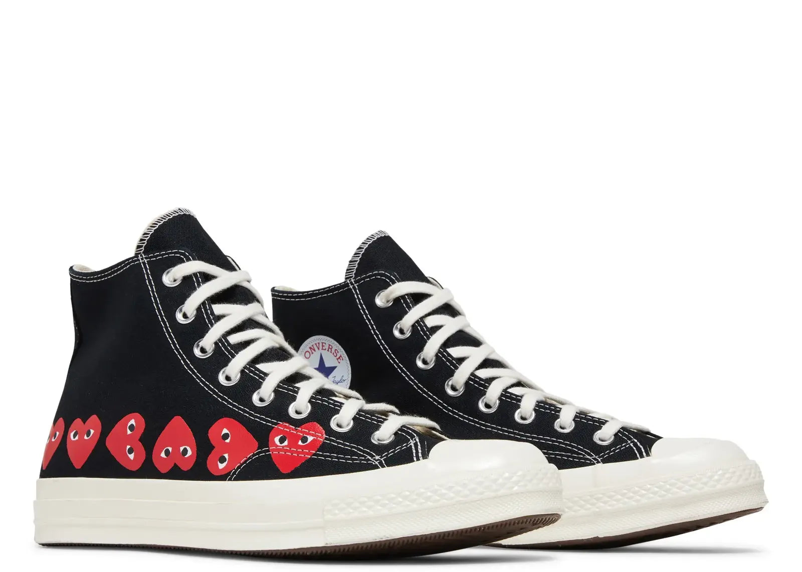 Converse Chuck Taylor All Star 70 Hi Comme des Garcons PLAY Multi-Heart Black