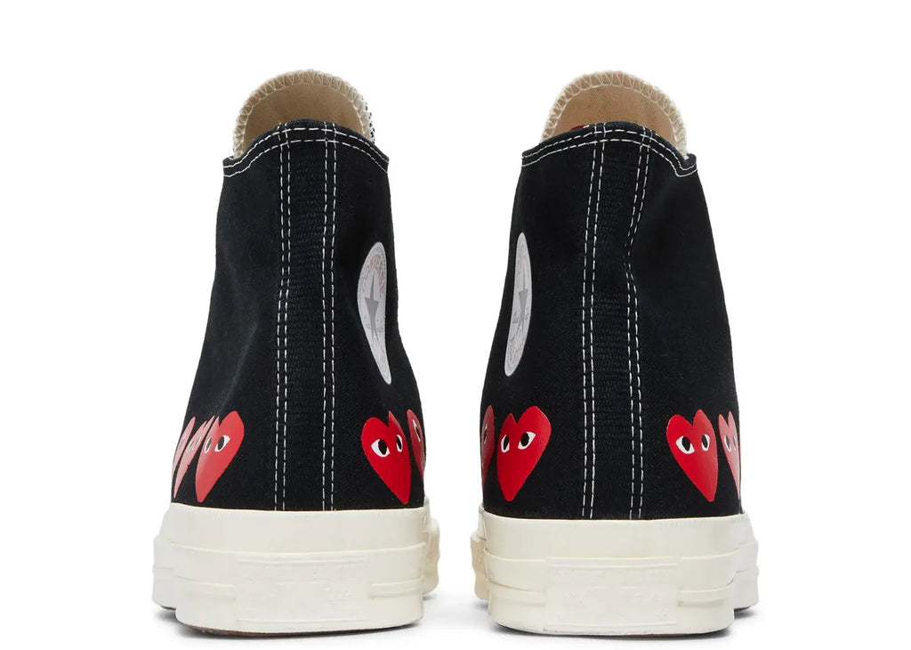Converse Chuck Taylor All Star 70 Hi Comme des Garcons PLAY Multi-Heart Black
