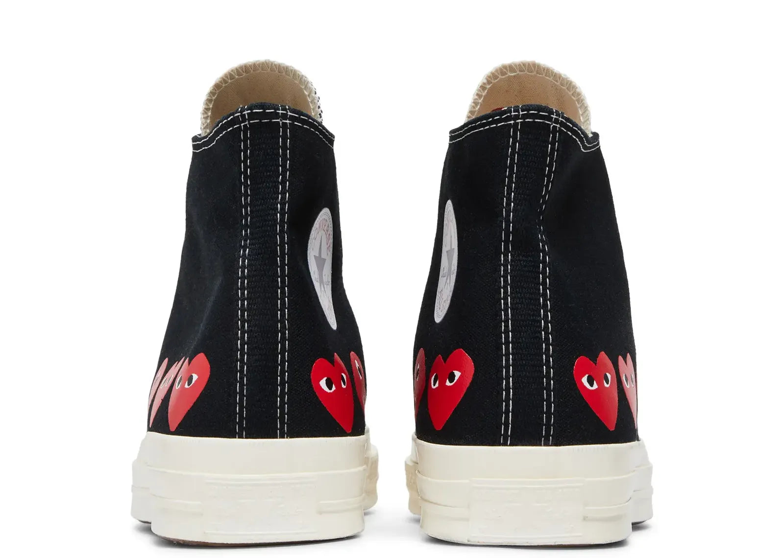Converse Chuck Taylor All Star 70 Hi Comme des Garcons PLAY Multi-Heart Black