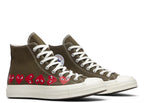 Converse Chuck Taylor All Star 70 Hi Comme des Garcons PLAY Multi-Heart Green