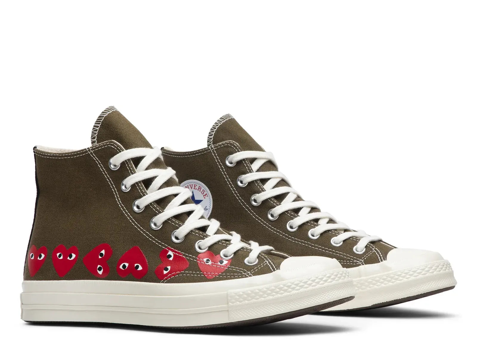 Converse Chuck Taylor All Star 70 Hi Comme des Garcons PLAY Multi-Heart Green