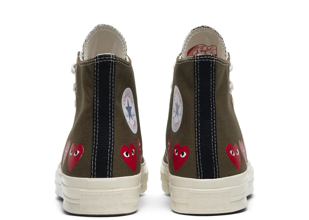 Converse Chuck Taylor All Star 70 Hi Comme des Garcons PLAY Multi-Heart Green