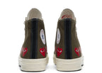 Converse Chuck Taylor All Star 70 Hi Comme des Garcons PLAY Multi-Heart Green