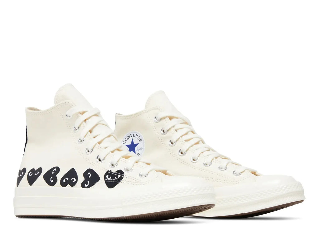 Converse Chuck Taylor All Star 70 Hi Comme des Garcons PLAY Multi-Heart Milk