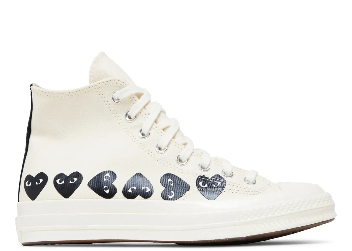 Converse Chuck Taylor All Star 70 Hi Comme des Garcons PLAY Multi-Heart Milk