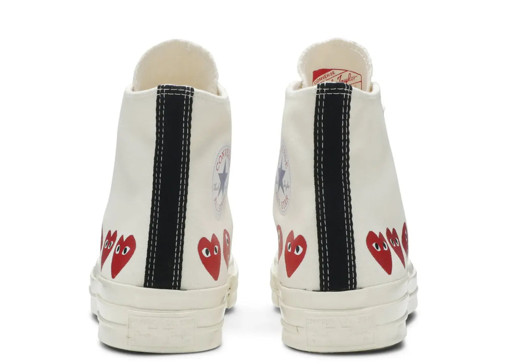 Converse Chuck Taylor All Star 70 Hi Comme des Garcons PLAY Multi-Heart White