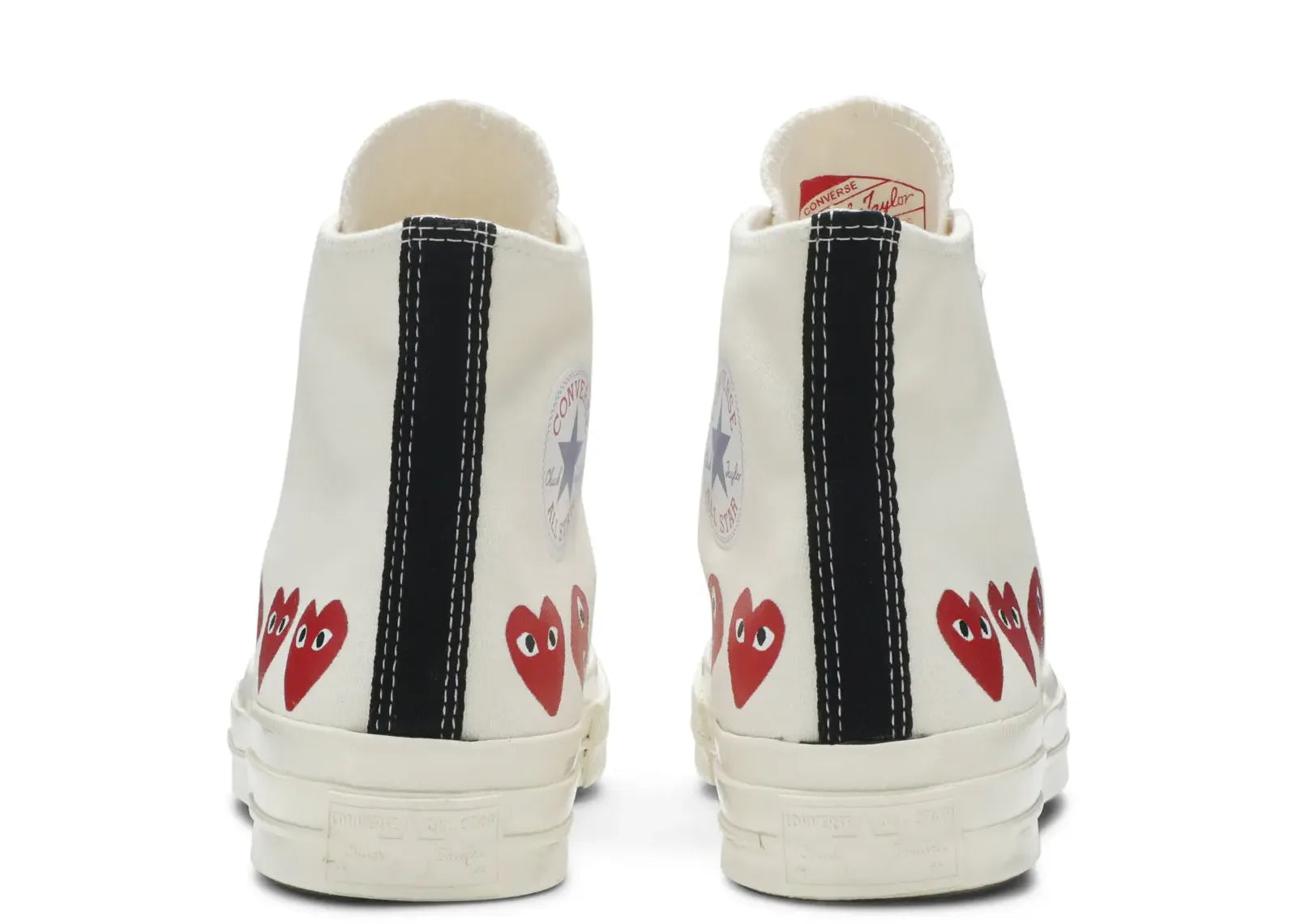 Converse Chuck Taylor All Star 70 Hi Comme des Garcons PLAY Multi-Heart White