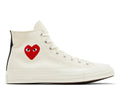 Converse Chuck Taylor All Star 70 Hi Comme des Garcons PLAY Single Heart Milk