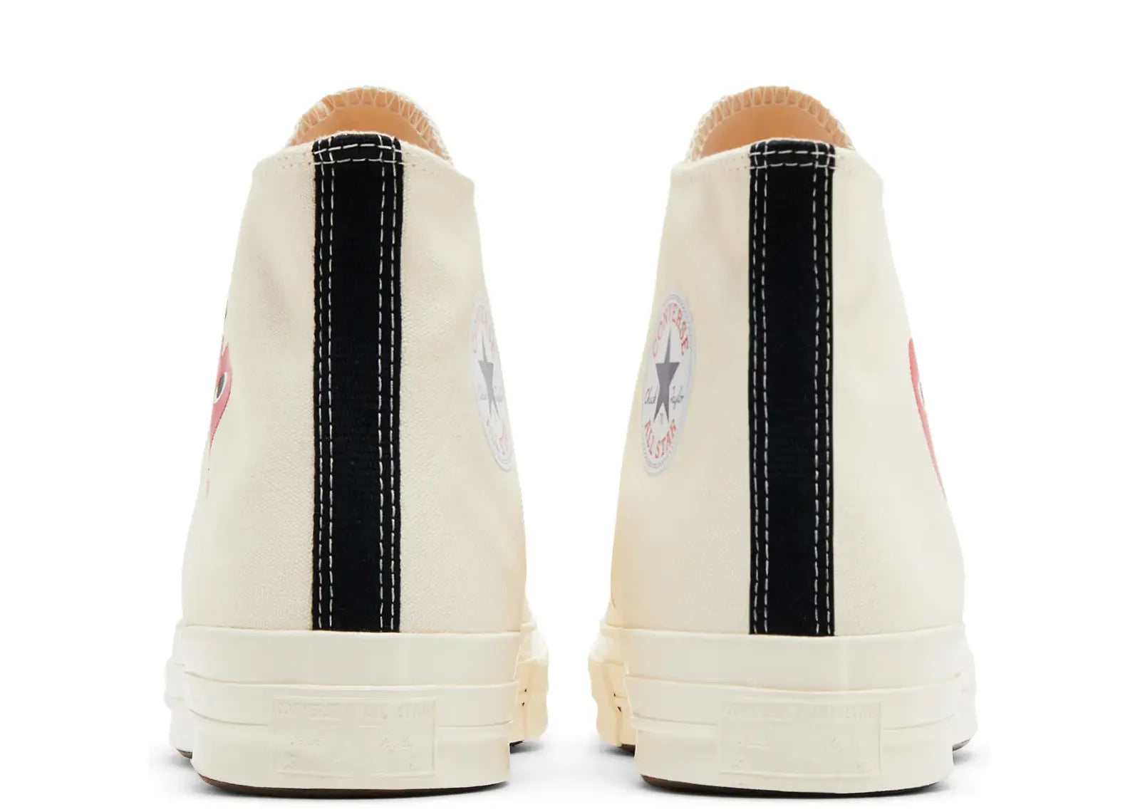 Converse Chuck Taylor All Star 70 Hi Comme des Garcons PLAY Single Heart Milk