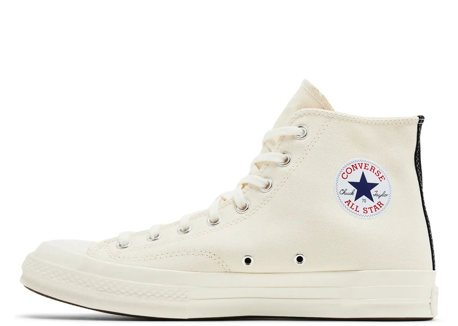 Converse Chuck Taylor All Star 70 Hi Comme des Garcons PLAY Single Heart Milk