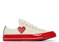 Converse Chuck Taylor All Star 70 Ox Comme des Garcons PLAY Egret Red Midsole