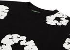 Denim Tears Long Sleeve Cotton Wreath T-shirt Black