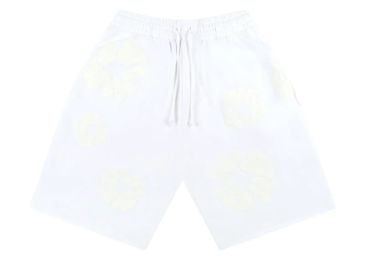 Denim Tears Mono Cotton Wreath Shorts White
