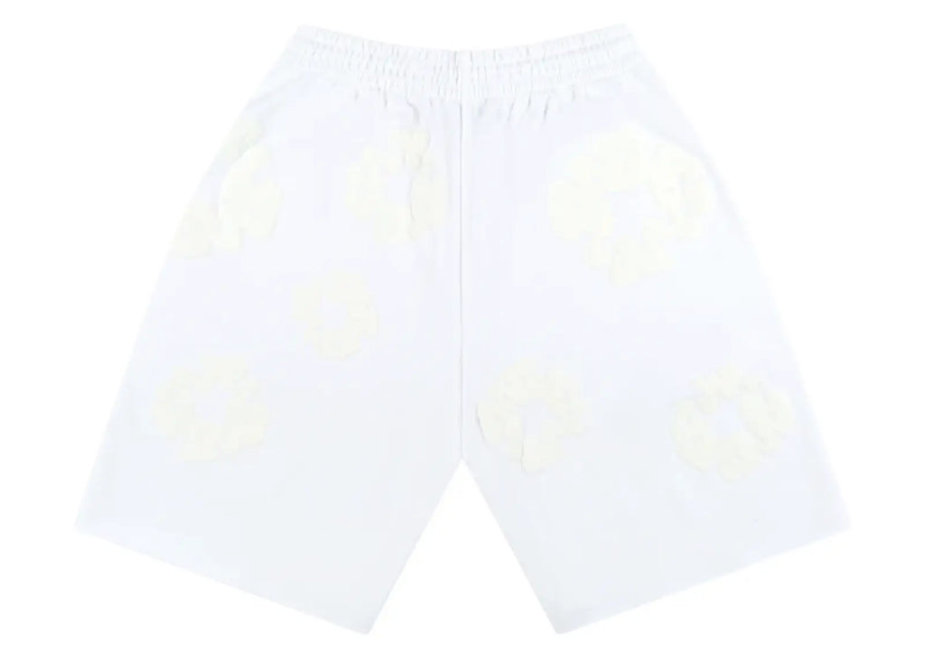 Denim Tears Mono Cotton Wreath Shorts White
