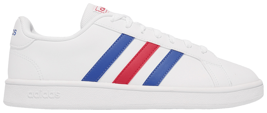 Adidas Grand Court Base White Blue Active Red